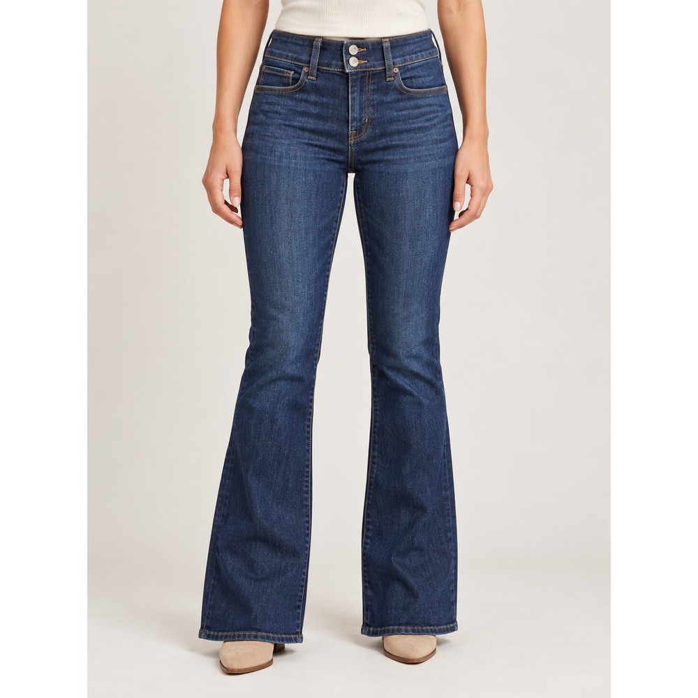 American Eagle Kick Boot Jeans Womens 10 Blue Next Level Stretch Dark Wash Denim